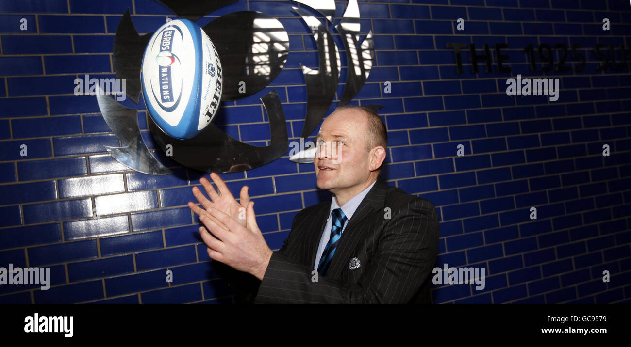 Rugby Union - Scozia Conferenza stampa - Murrayfield Foto Stock