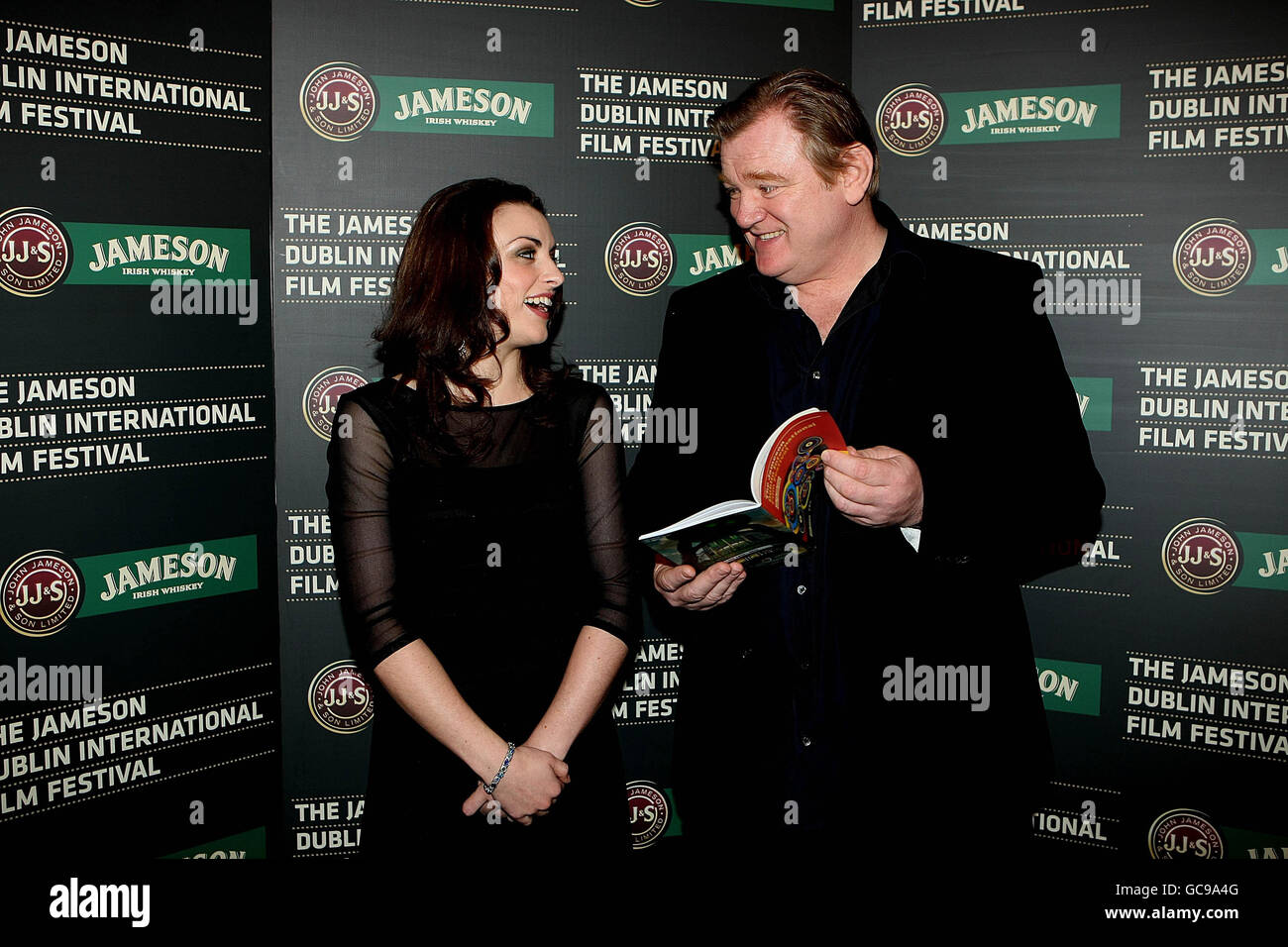 L'attrice irlandese Nora-Jane Noone è la stella del nuovo lungometraggio Savage con l'attore Brendan Gleeson ad una foto al Merrion Hotel Dublin, per il lancio del Jameson Dublin International Film Festival 2010. Foto Stock