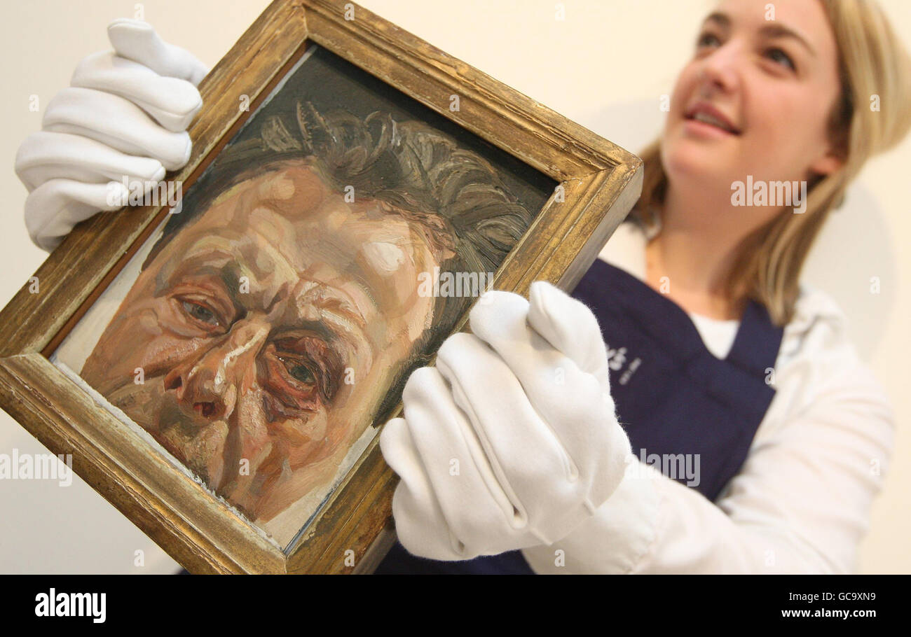 Appena scoperto Lucian Freud pittura Foto Stock