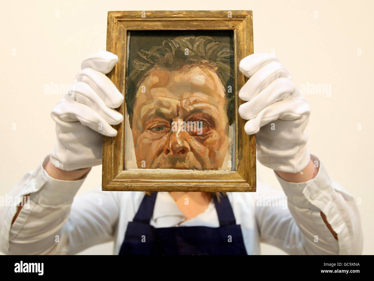 Appena scoperto Lucian Freud pittura Foto Stock