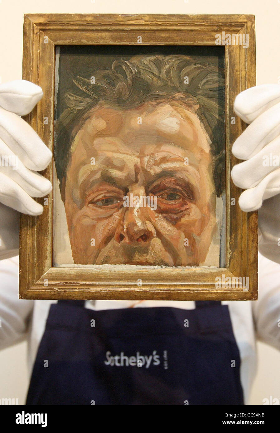 Appena scoperto Lucian Freud pittura Foto Stock