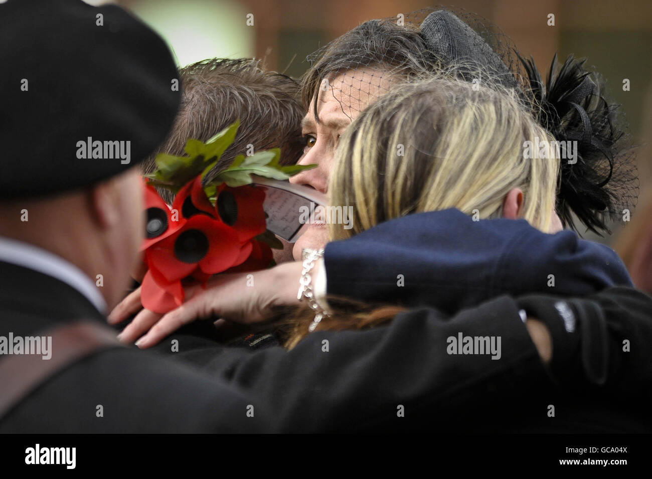 Il rimpatrio dei soldati morti Foto Stock