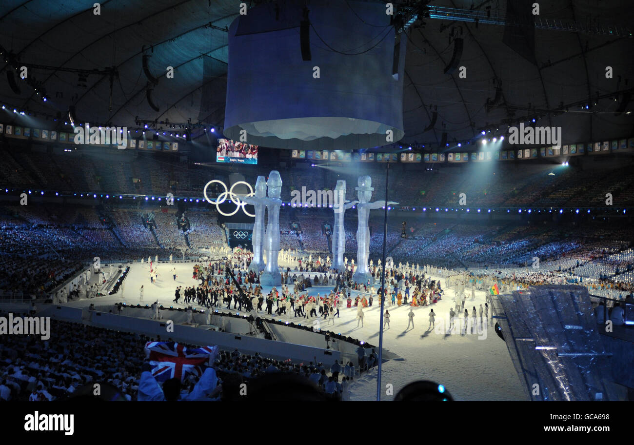 Il team della Gran Bretagna durante la cerimonia di apertura delle Olimpiadi invernali 2010 a BC Place, Vancouver, Canada. Foto Stock