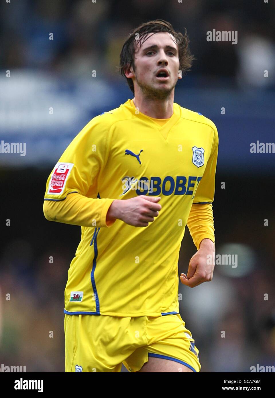 Calcio - fa Cup - Fifth Round - Chelsea / Cardiff City - Stamford Bridge. Aaron Wildig, Cardiff City Foto Stock