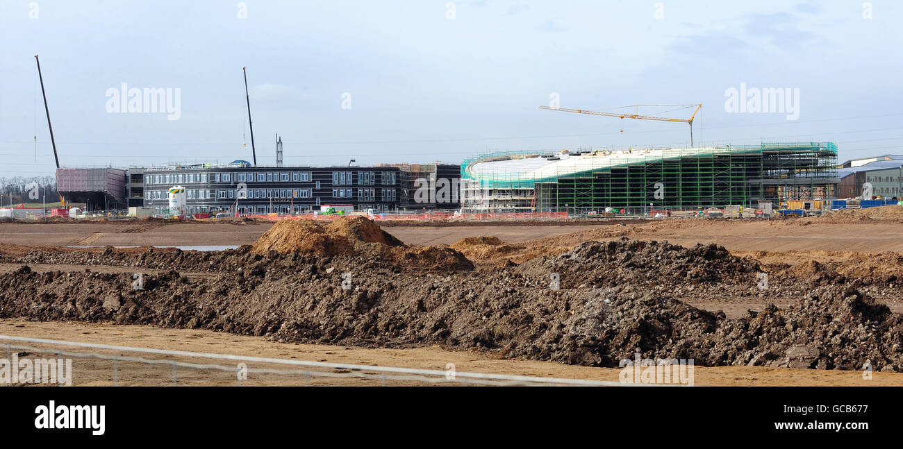 I lavori di costruzione si svolgono presso il nuovo campus dell'Università di York, l'Heslington East Campus, sulla terra adiacente al campus principale. Il nuovo sviluppo comprenderà edifici accademici e di alloggi, nonché strutture sportive e comunitarie. Foto Stock