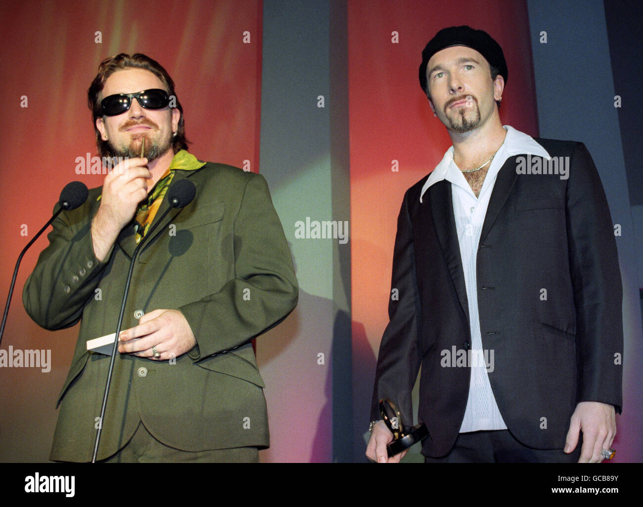 Musica - Q Merit Award - Bono e il bordo - Londra Foto Stock