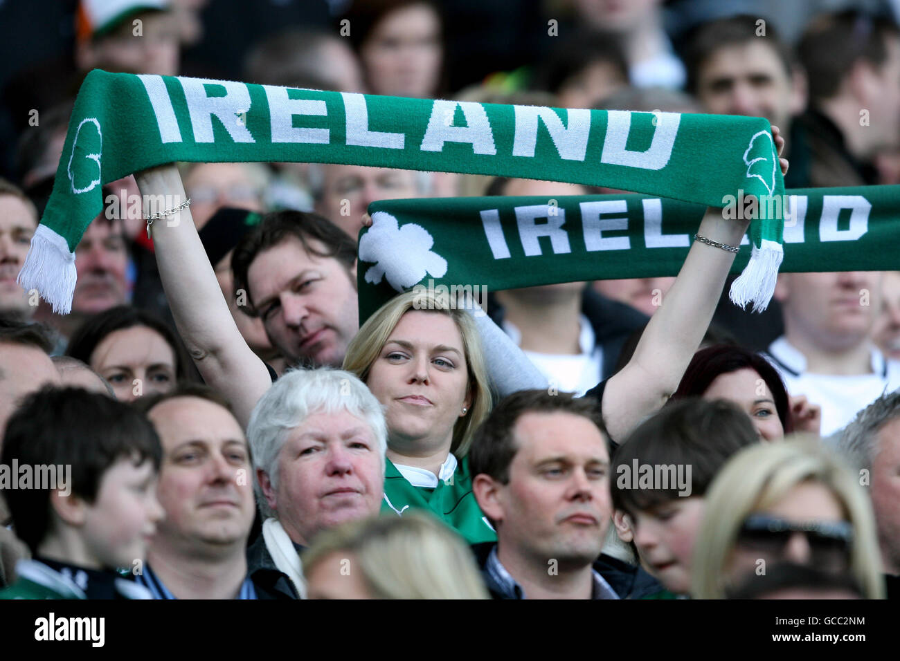 Il Rugby - RBS 6 Nazioni Campionato 2010 - Irlanda v Scozia - Croke Park Foto Stock