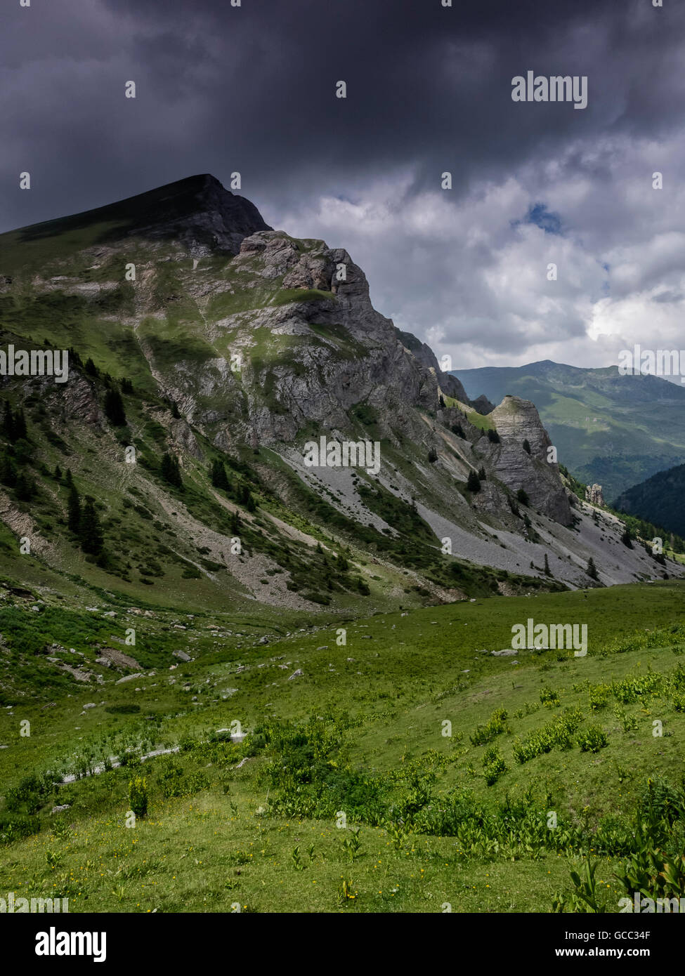Picco Leshnica Gorna, Shara mountain, Macedonia Foto Stock