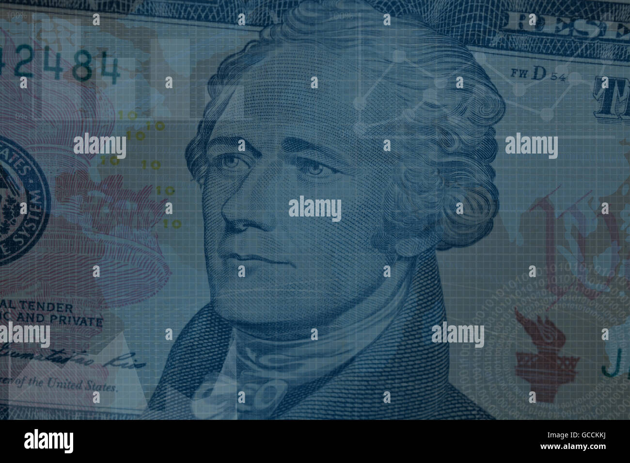 Affari e finanza lo sfondo con il dollaro. Foto Stock