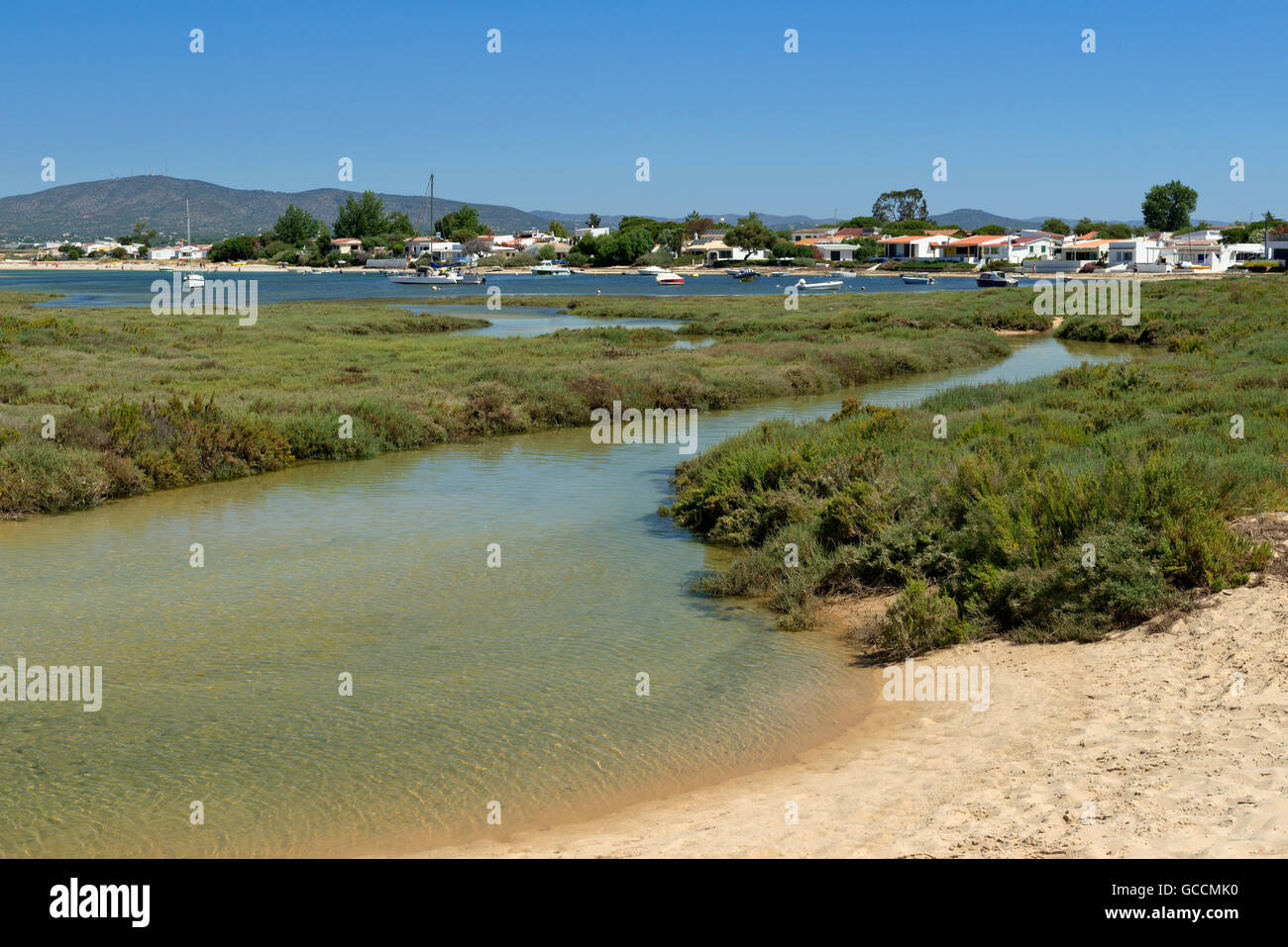 La Ilha de Armona, nel Ria Formosa riserva naturale, Olhão, Algarve. Portogallo Foto Stock