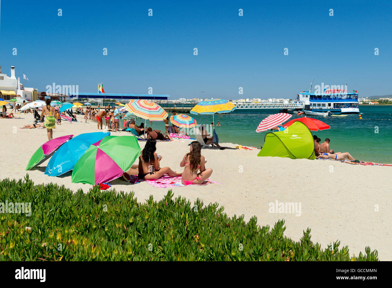 La Ilha de Armona, nel Ria Formosa Olhão, Algarve. Portogallo Foto Stock