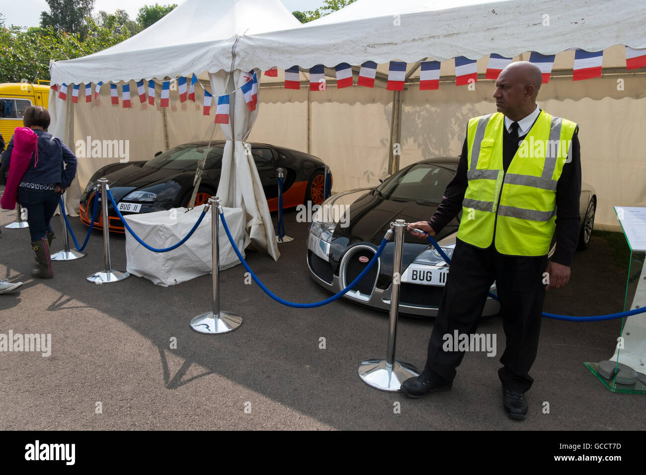 Bugatti Veyron auto al francese e italiano motoring festival a Prescott Hill Climb,Gloucestershire, Regno Unito Foto Stock
