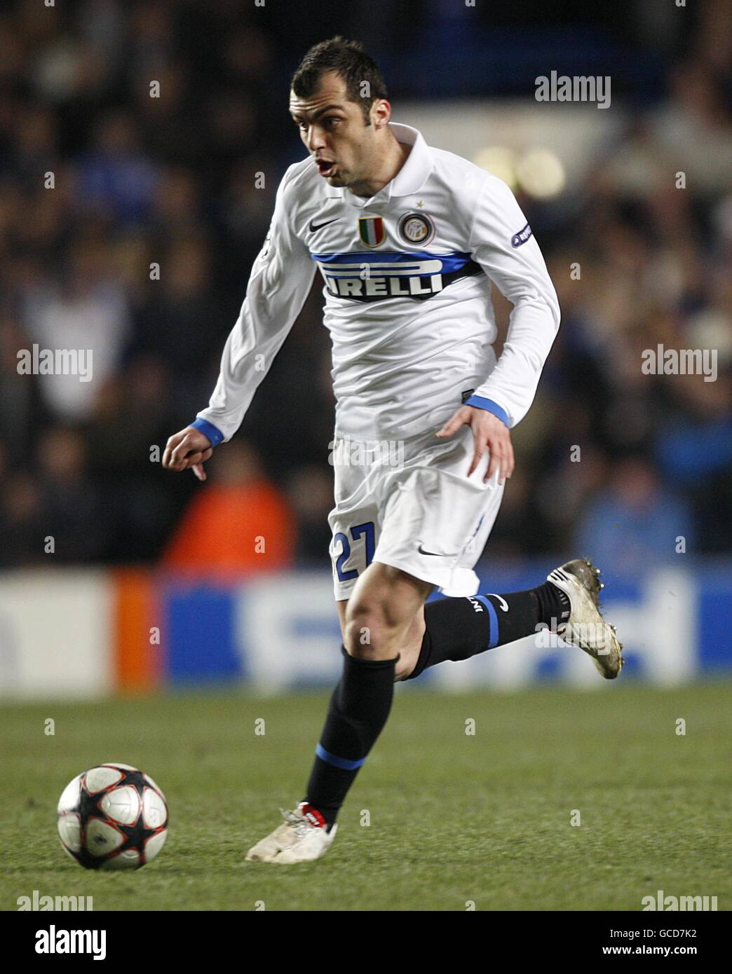 Calcio - UEFA Champions League - Round of 16 - seconda tappa - Chelsea v Inter Milan - Stamford Bridge. Goran Pandev, Inter Milan Foto Stock