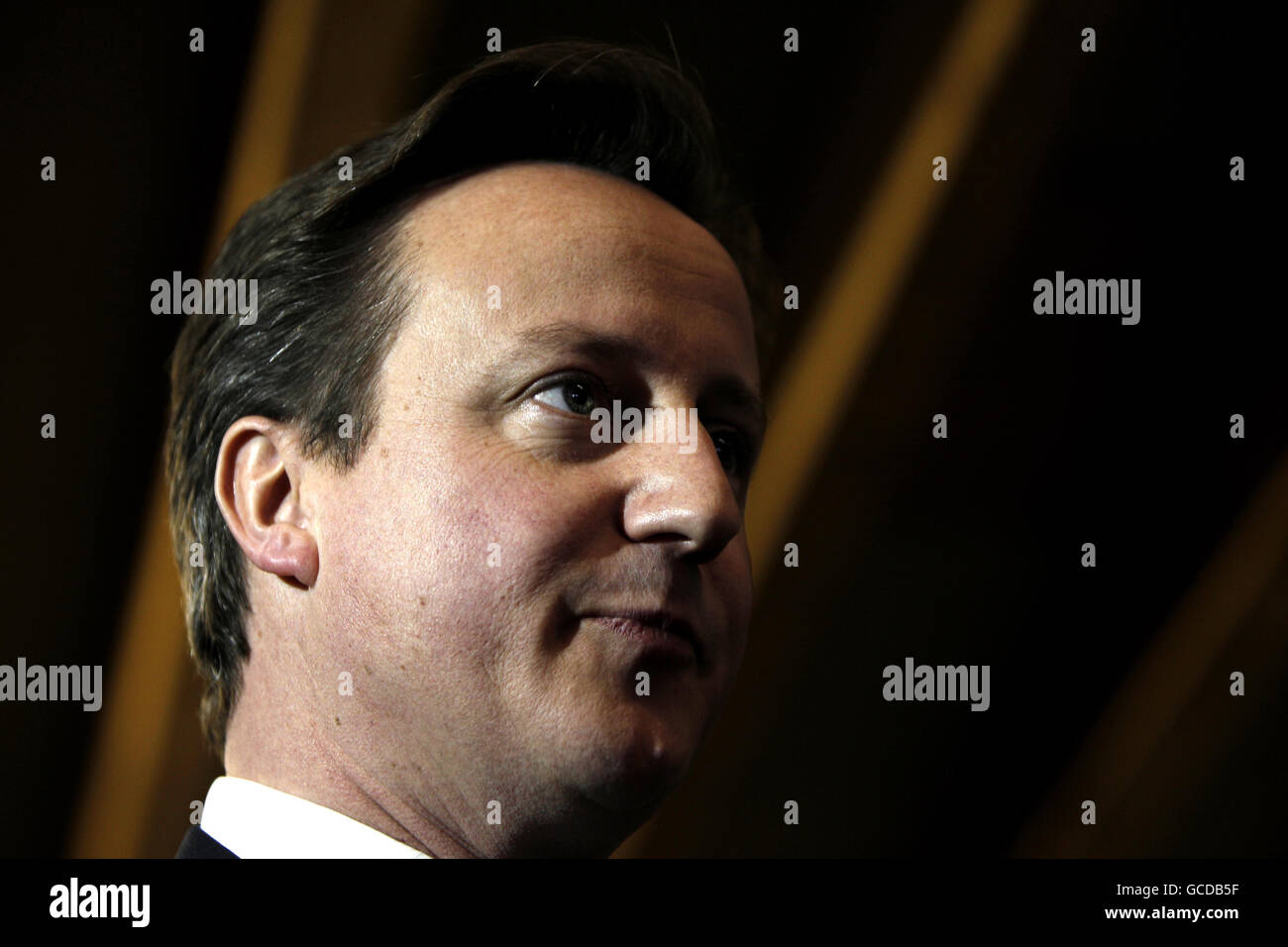 David Cameron visiti il nord ovest Foto Stock