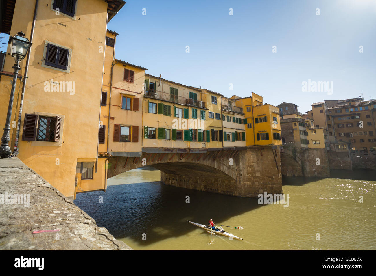 Il Ponte Vecchio a Firenze, Italia Foto Stock