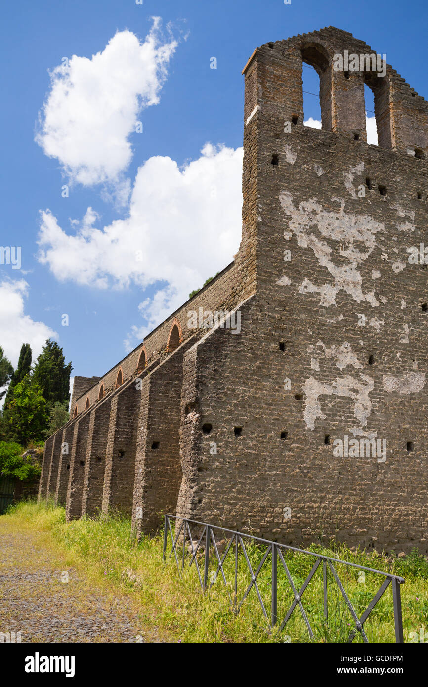 Rovine sulla Via Appia, Roma Foto Stock