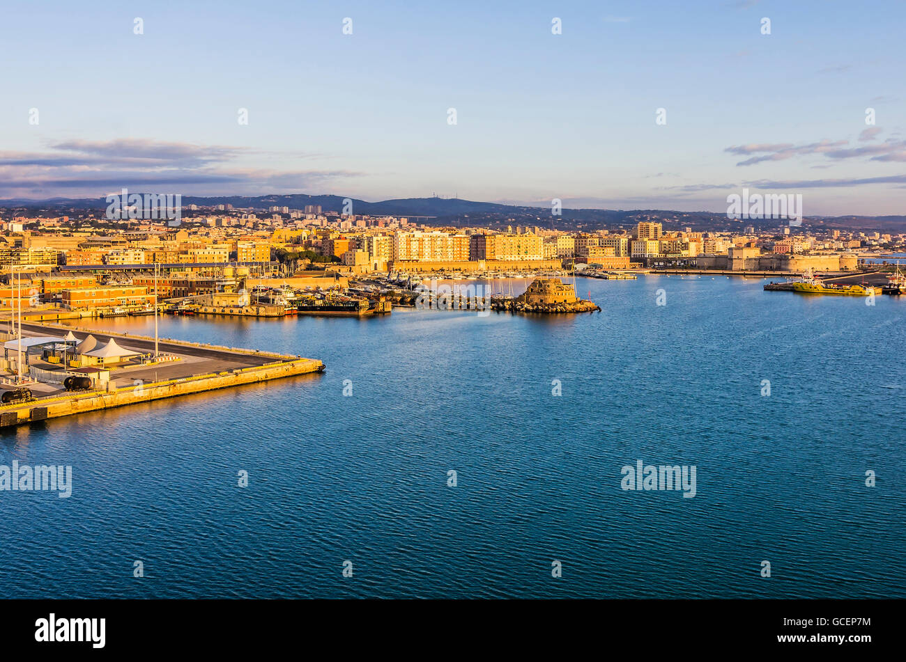 Porto di Civitavecchia, Città Metropolitana di Roma capitale, Lazio, Italia Foto Stock
