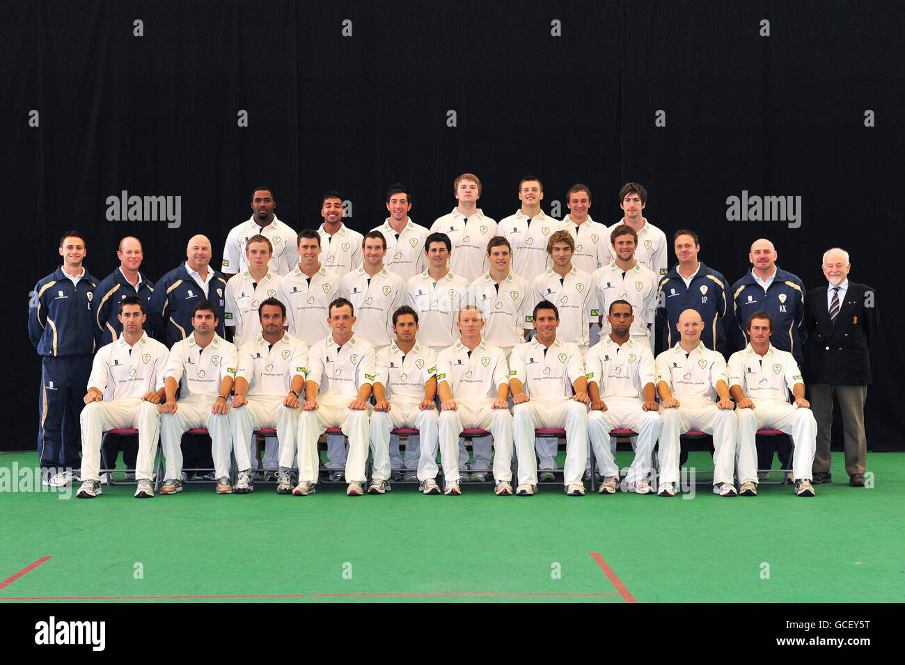 Cricket - Liverpool Victoria County Championship - Derbyshire Photocall 2010 - County Ground Foto Stock