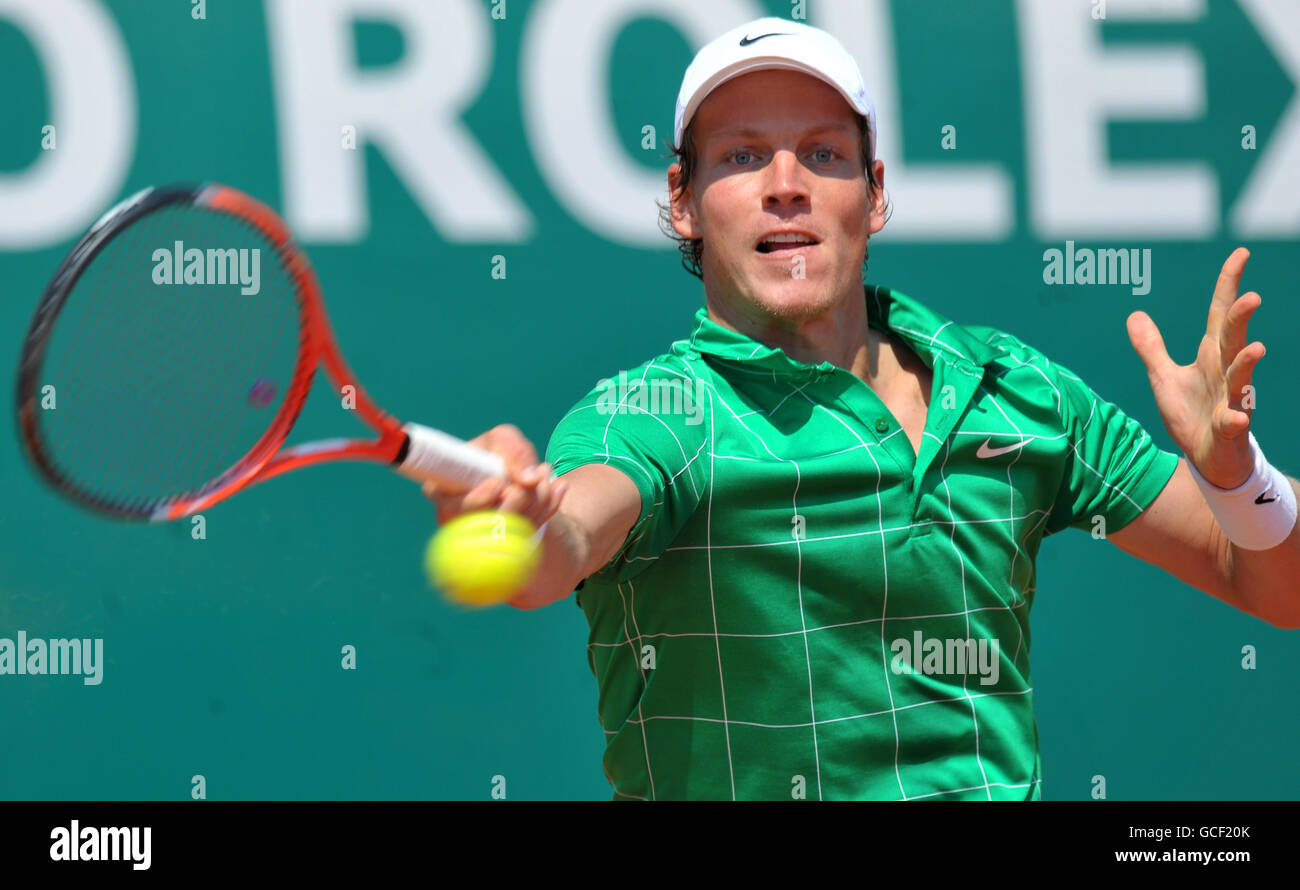 Tennis - ATP World Tour Masters - Day Four - Monte-Carlo. Tomas Berdych della Repubblica Ceca Foto Stock