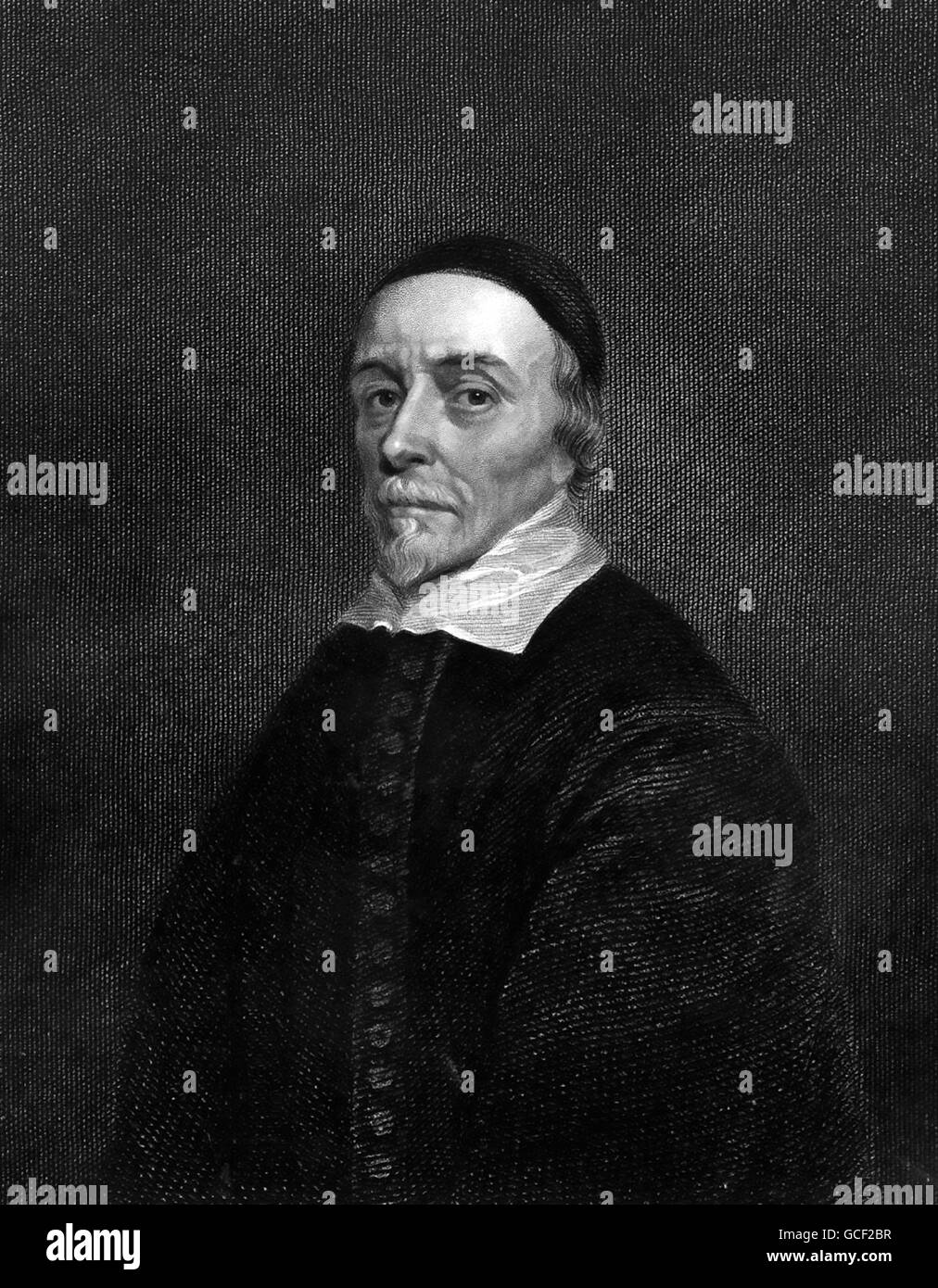 WILLIAM Harvey (1578-1657) medico inglese il cui lavoro sulla circolazione sanguigna e anatomia è stato epocale Foto Stock