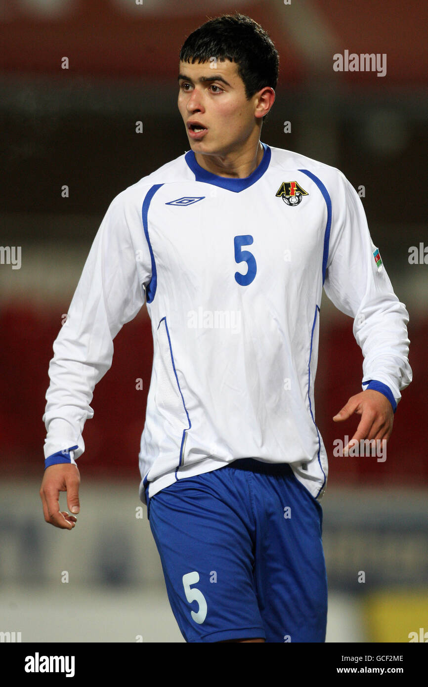 Calcio - UEFA Under-21 Championship Qualifiche - Scozia U21 contro Azerbaijan U21 - The Falkirk Stadium. Tarlan Guliyev, Azerbaigian Foto Stock