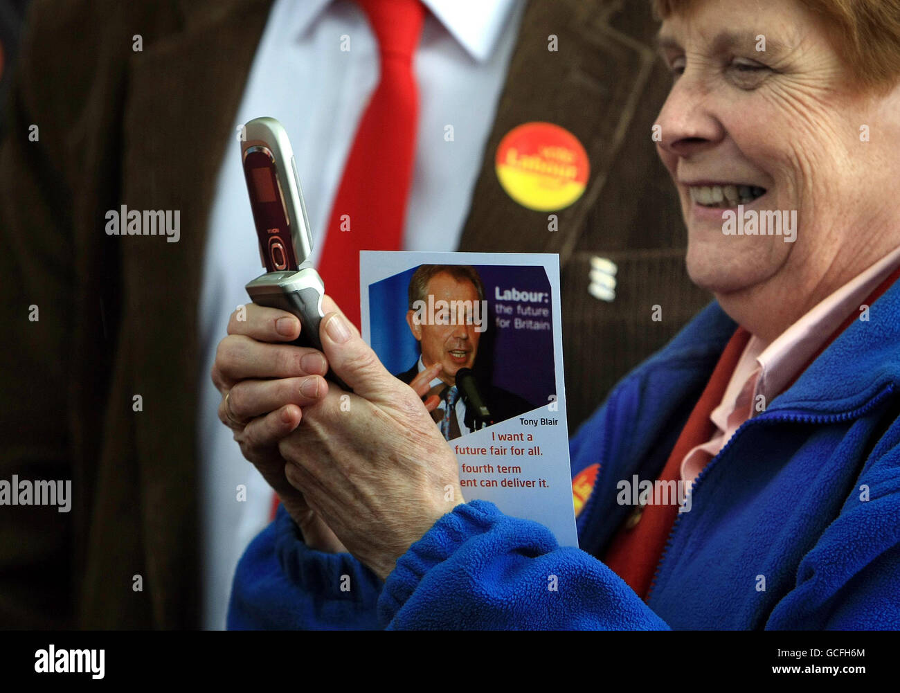 2010 campagna elettorale del 3 maggio Foto Stock