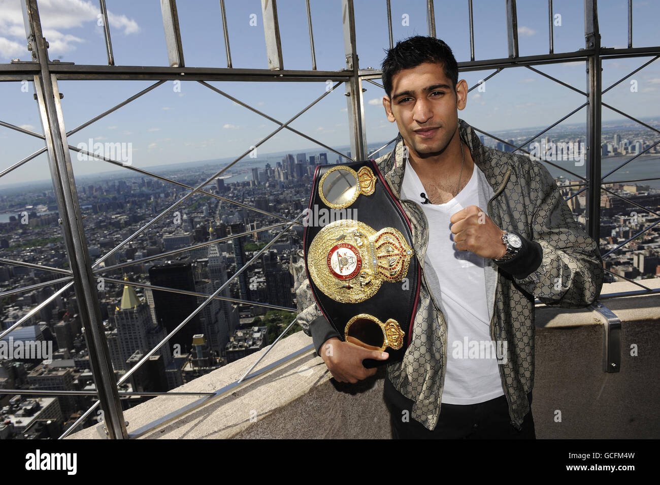 Boxing - Amir Khan visiti New York City Landmarks - New York Foto Stock