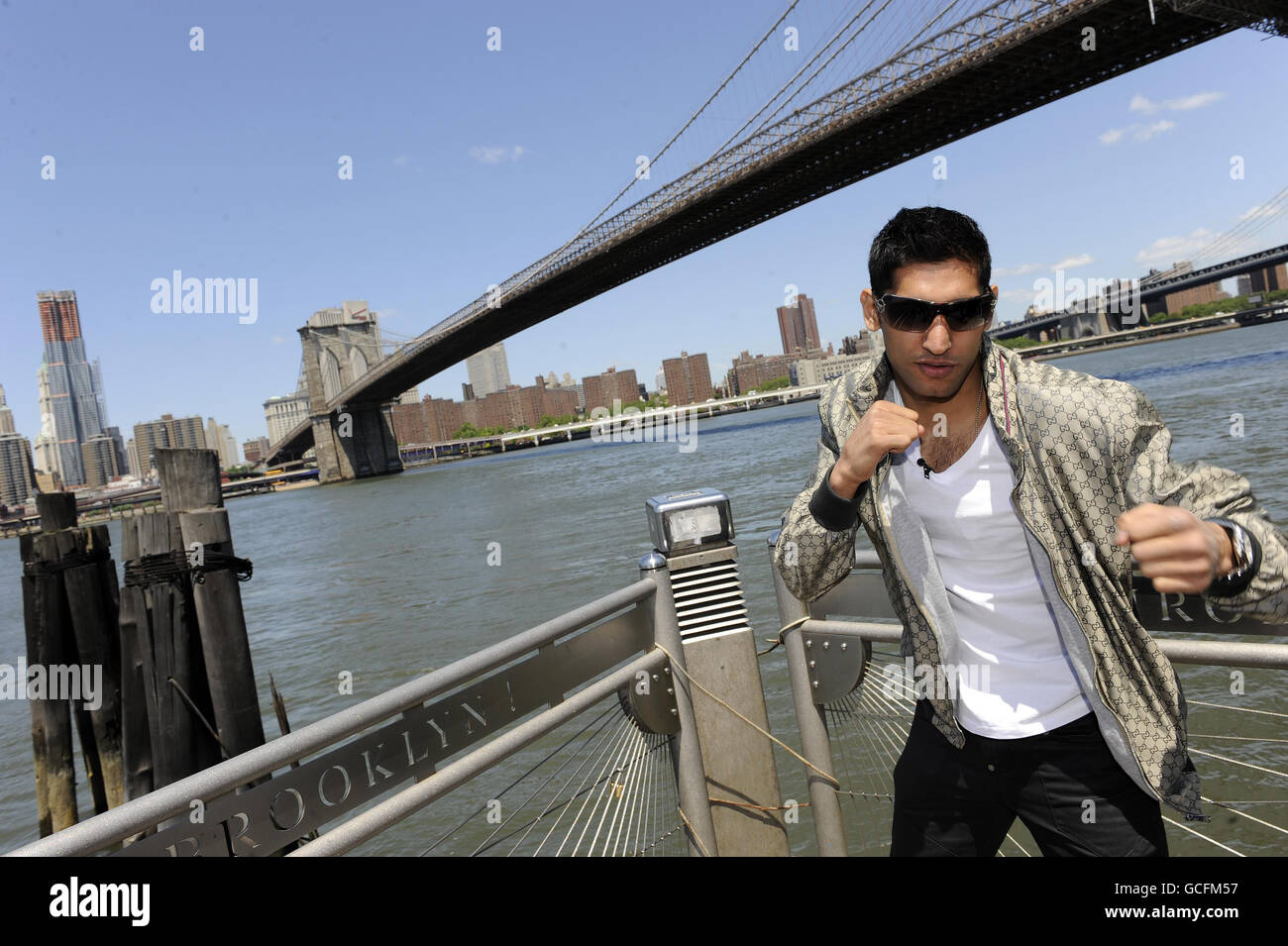 Boxing - Amir Khan visiti New York City Landmarks - New York Foto Stock
