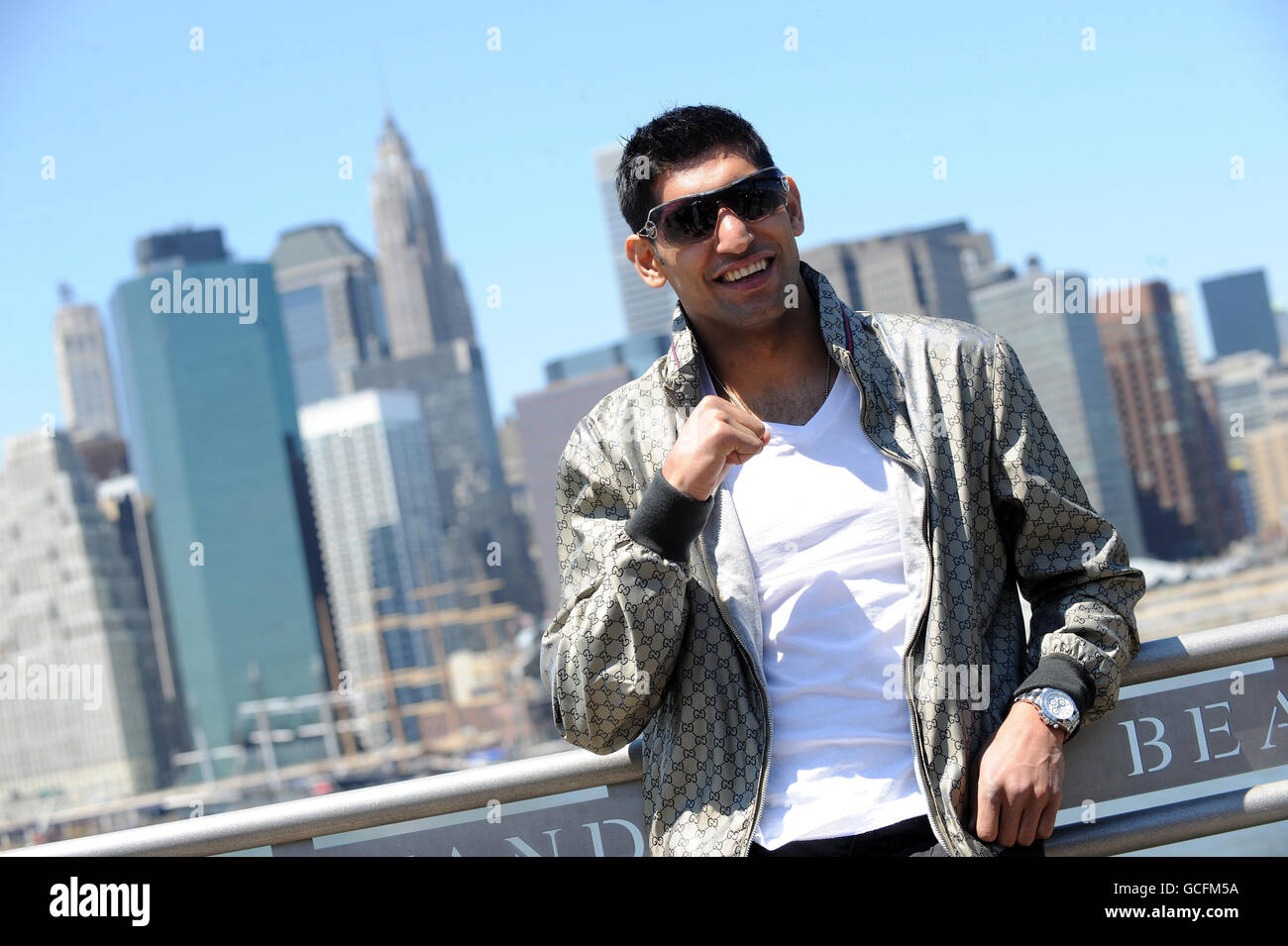 Boxing - Amir Khan visiti New York City Landmarks - New York Foto Stock
