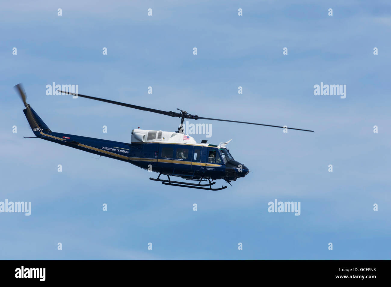 Bell UH-1 Iroquois elicottero; Washington, Distretto di Columbia, Stati Uniti d'America Foto Stock