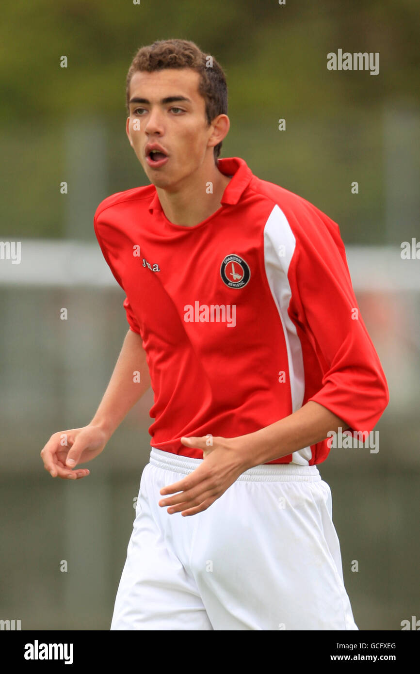 Calcio - Premier Academy League U18 - Gruppo A - Charlton Athletic v Crystal Palace - Sparrows Lane. Jordan Anderson, Charlton Athletic Foto Stock