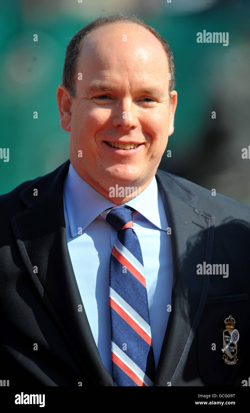 Tennis - ATP World Tour Masters - Day Seven - Monte-Carlo - Mens Singles Final - Rafael Nadal / Fernando Verdasco. Principe Alberto di Monaco ai Maestri Monte Carlo Rolex Foto Stock