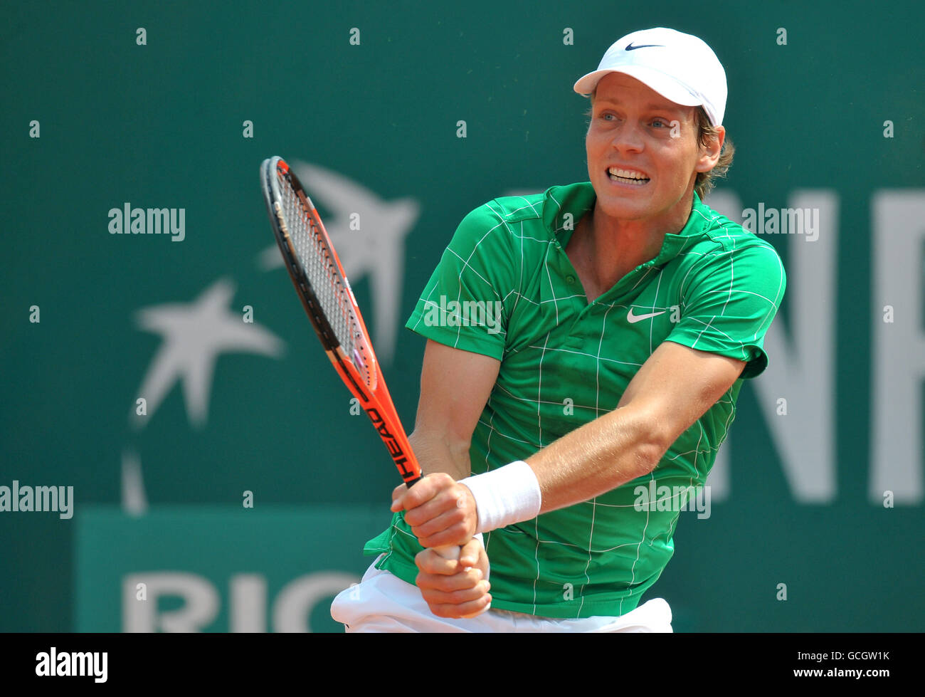 Tennis - ATP World Tour Masters - Day Two - Monte-Carlo. Tomas Berdych della Repubblica Ceca Foto Stock