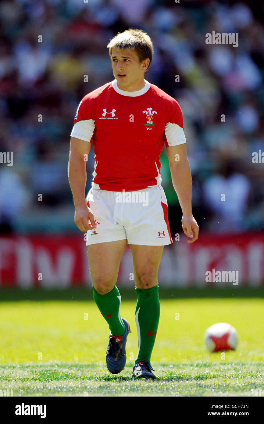 Rugby Union - Emirates Sevens - IRB World Series 2010 - Twickenham. Lee Rees, Galles Foto Stock