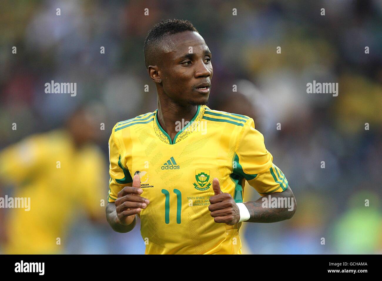 Calcio - Coppa del mondo FIFA Sud Africa 2010 - Gruppo A - Sud Africa v Messico - Stadio della Città di Calcio. Tsholofelo Modise, Sudafrica Foto Stock