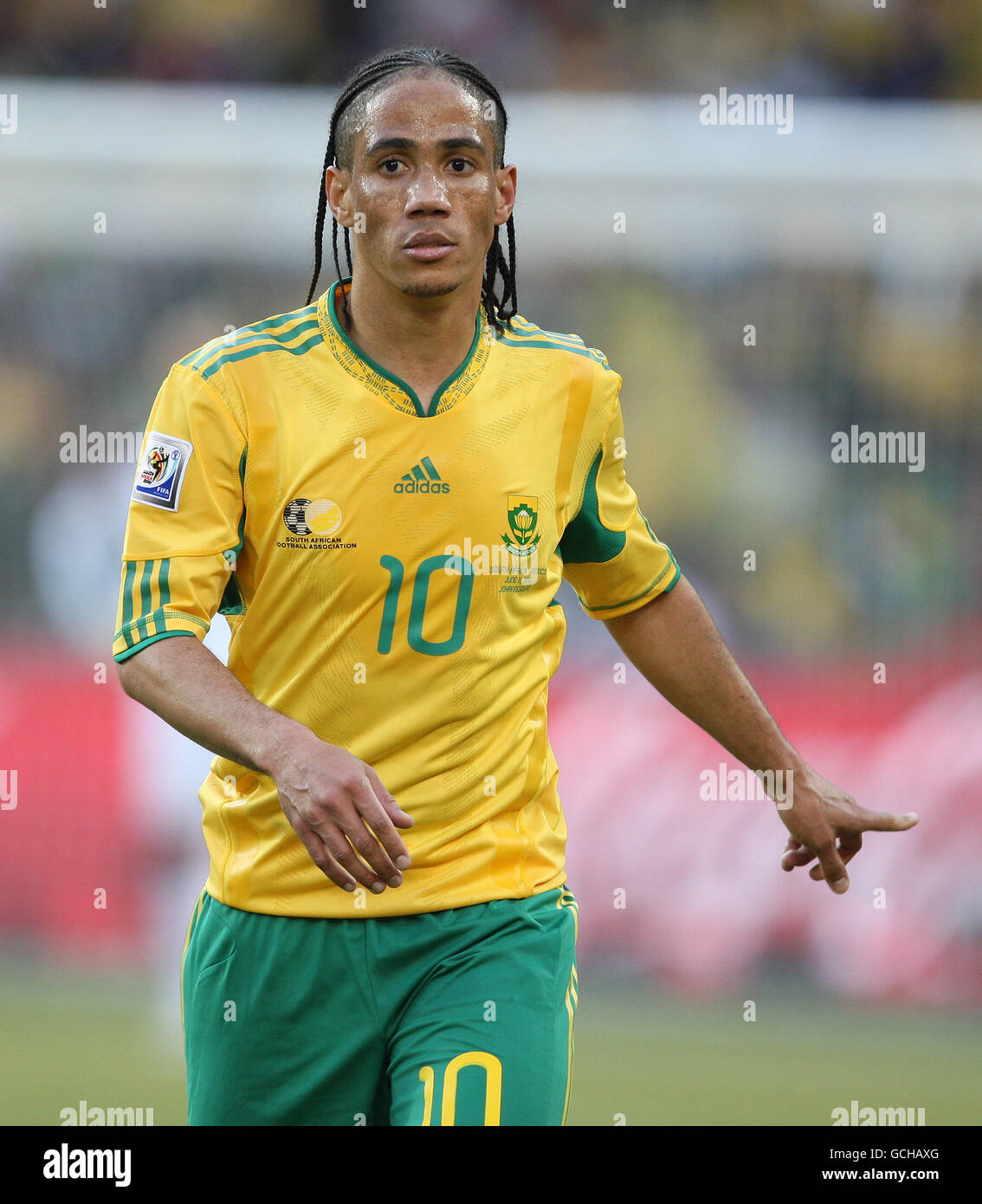Calcio - Coppa del mondo FIFA Sud Africa 2010 - Gruppo A - Sud Africa v Messico - Stadio della Città di Calcio. Steven Pienaar, Sudafrica Foto Stock