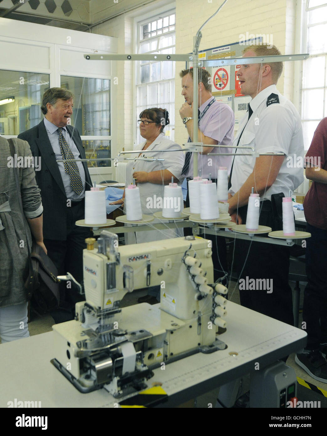 Giustizia Segretario visite prigione di Leeds Foto Stock