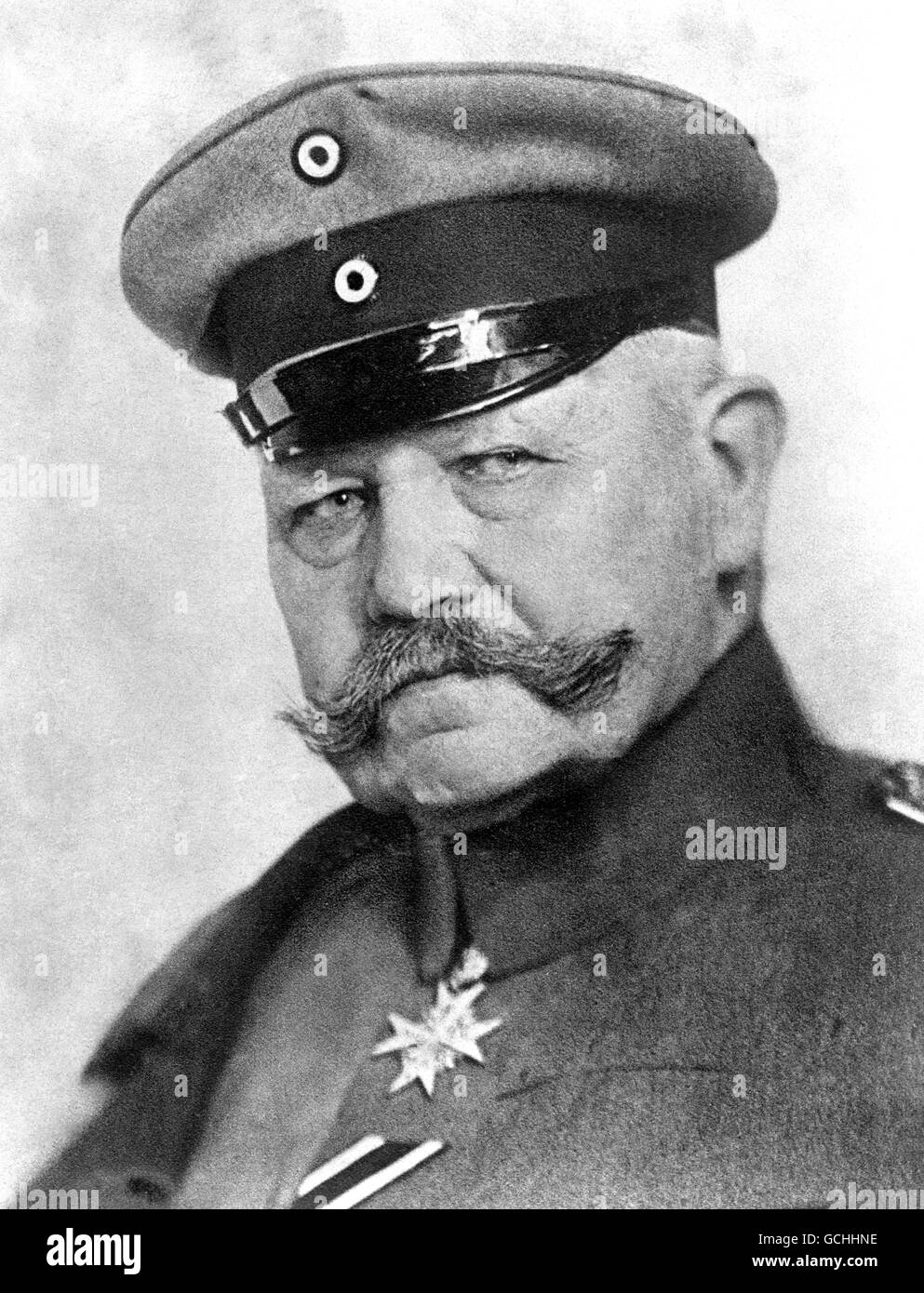 La Prima guerra mondiale - Generale Paul von Hindenburg 1917 Foto Stock