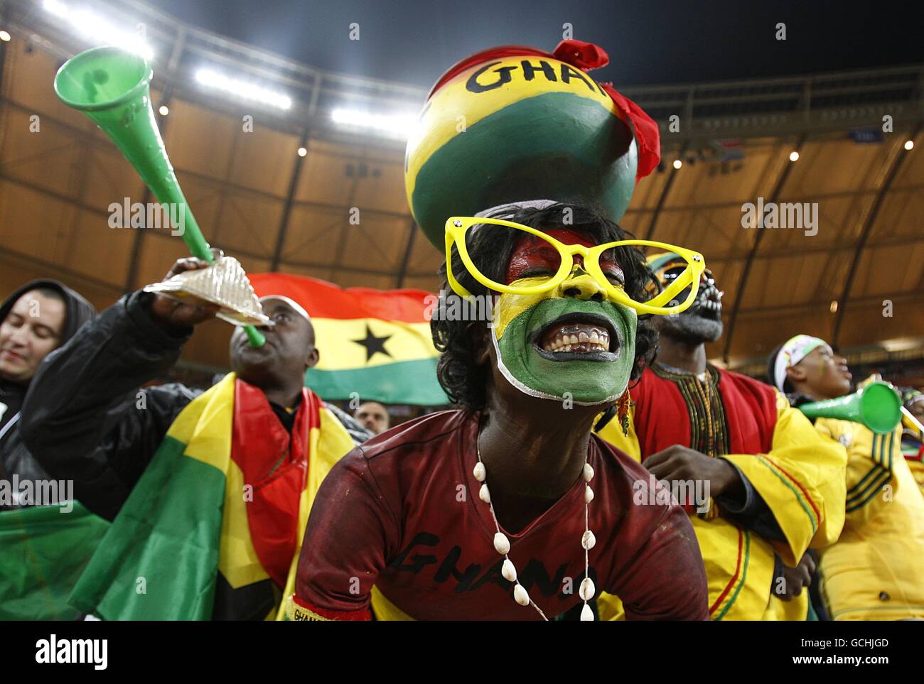 Calcio - Coppa del Mondo FIFA Sud Africa 2010 - Quarti di Finale - Uruguay v Ghana - Soccer City Stadium Foto Stock