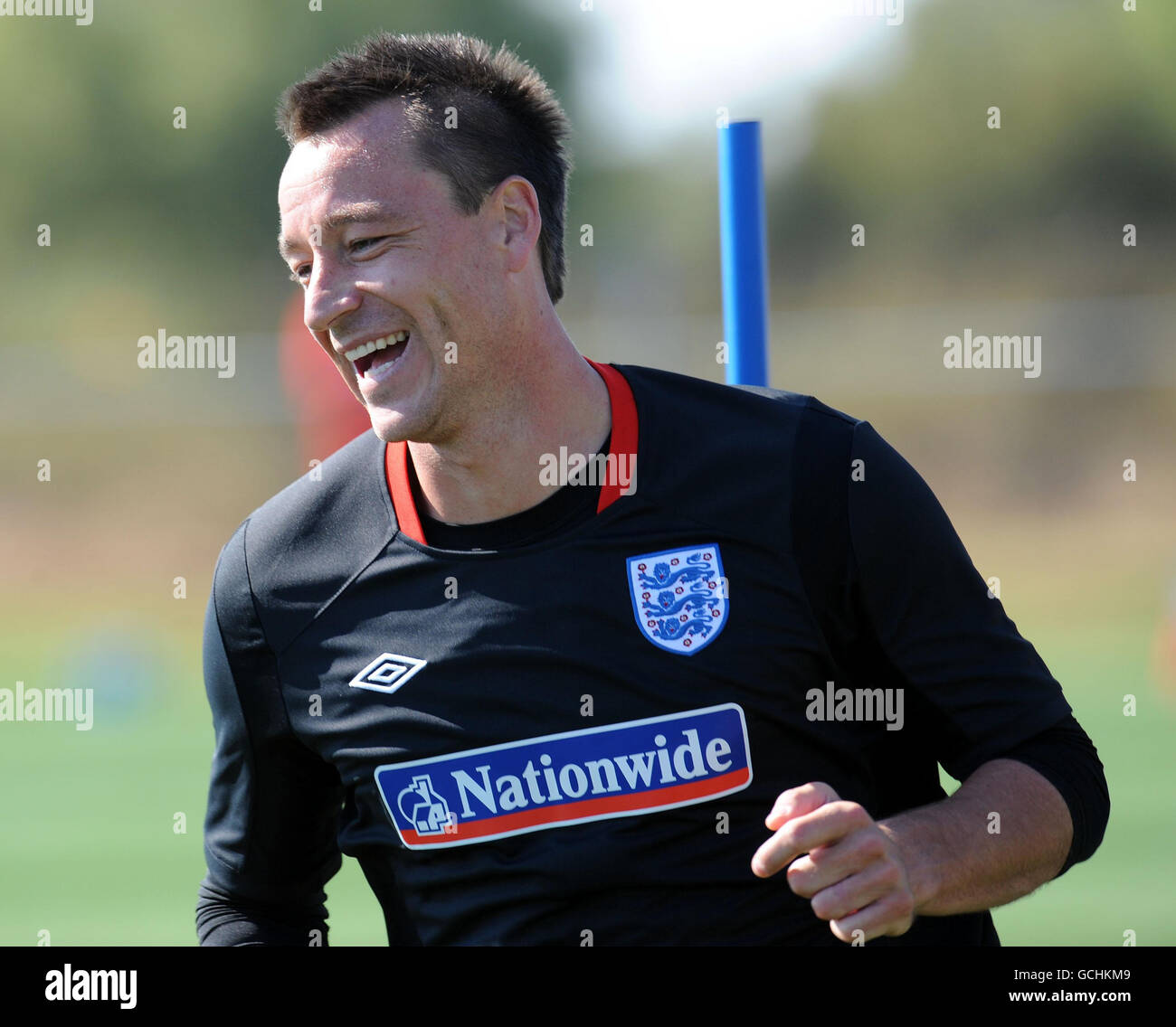 Inghilterra John Terry durante una sessione di allenamento al Royal Bafokeng Sports Complex, Rustenburg, Sudafrica. Foto Stock