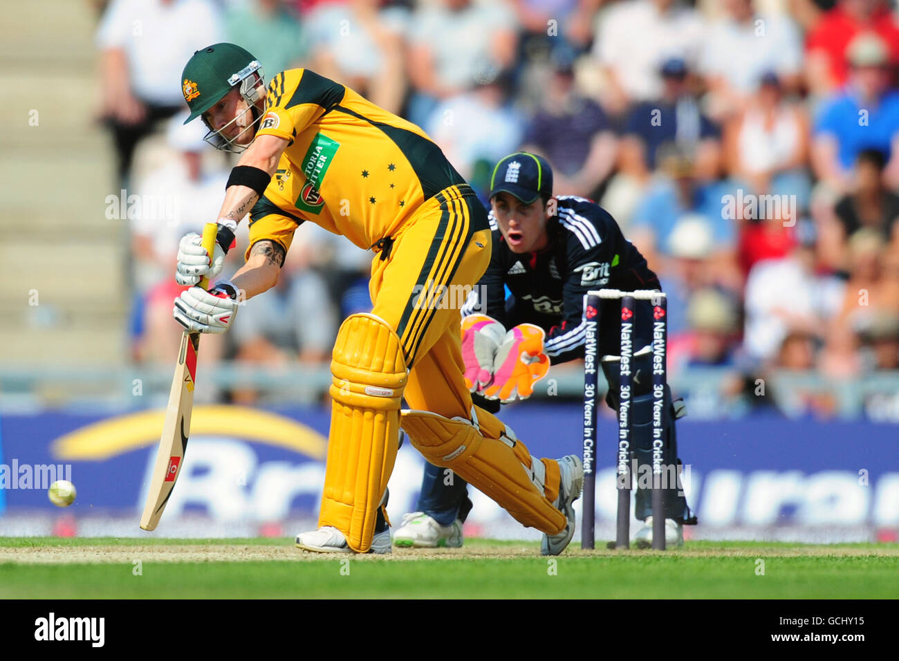 Cricket - NatWest Series - First One Day International - Inghilterra / Australia - The Rose Bowl. Michael Clarke dell'Australia in azione contro l'Inghilterra Foto Stock