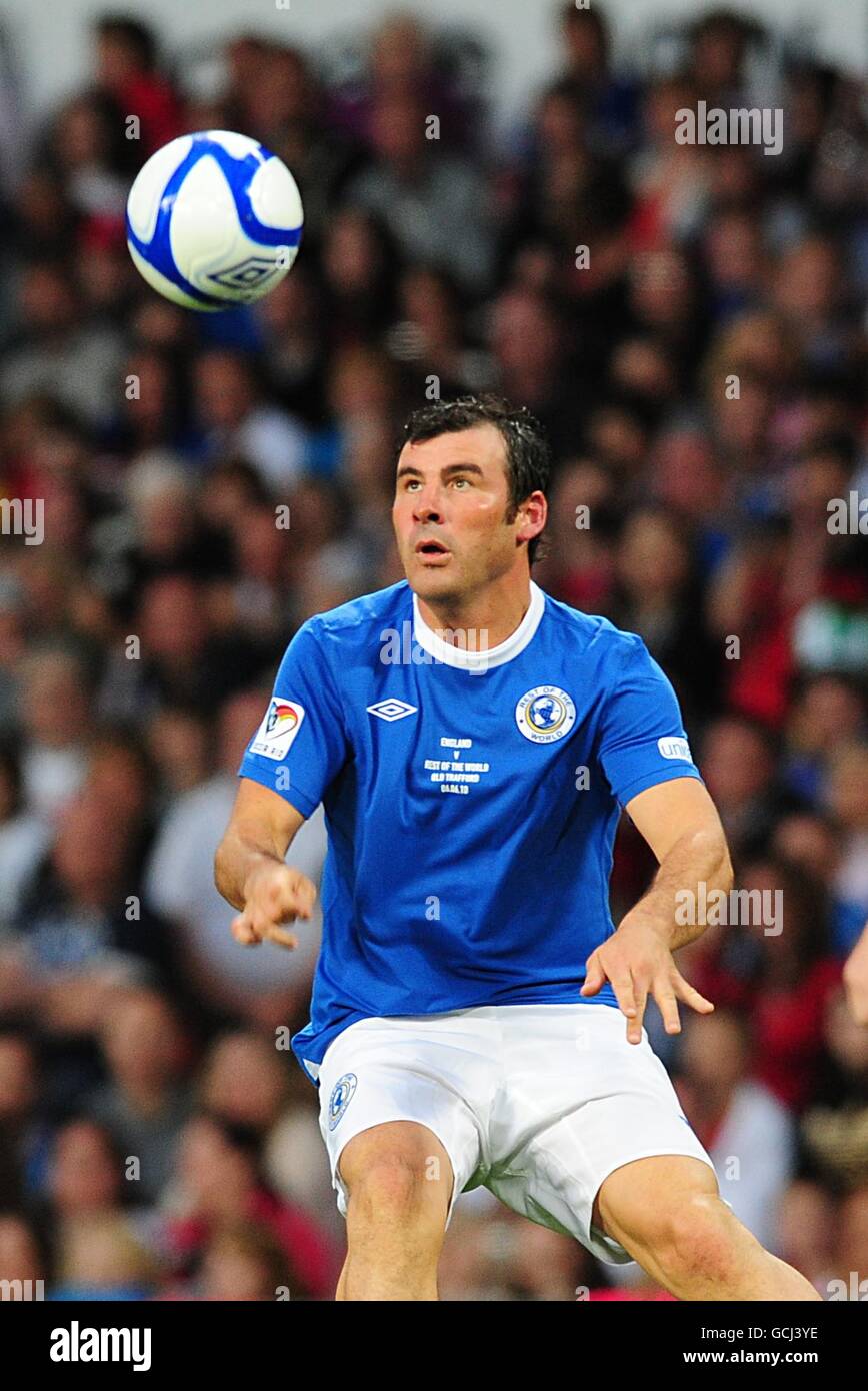 Socceraid - Inghilterra e resto del mondo - Old Trafford Foto Stock