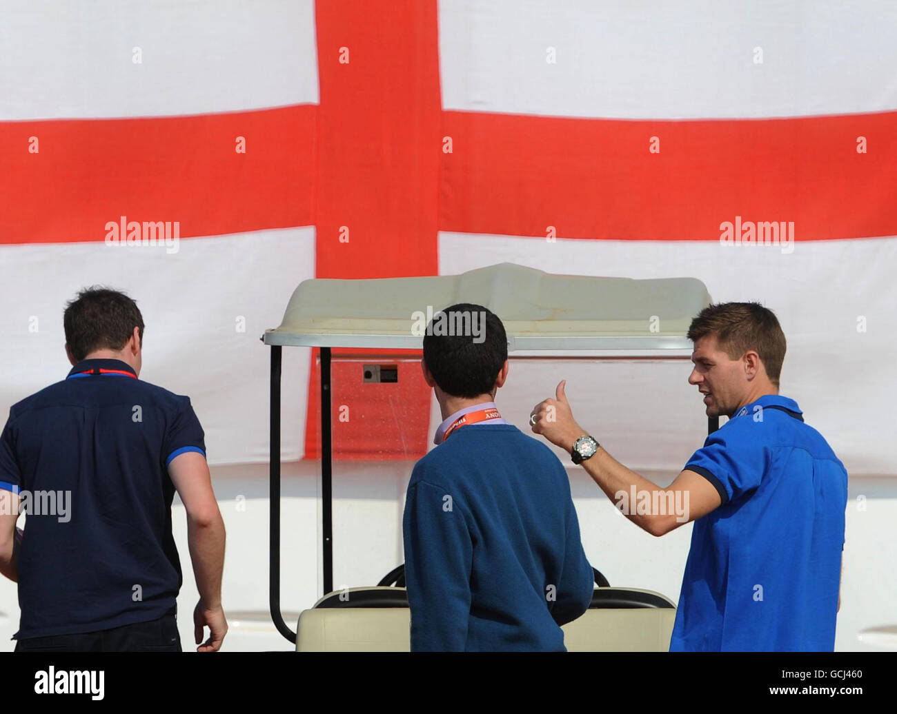 Calcio - Coppa del Mondo FIFA Sud Africa 2010 - GRUPPO C - Inghilterra e Stati Uniti d'America - Inghilterra Conferenza stampa - Giorno 3 - Royal Bafokeng S... Foto Stock