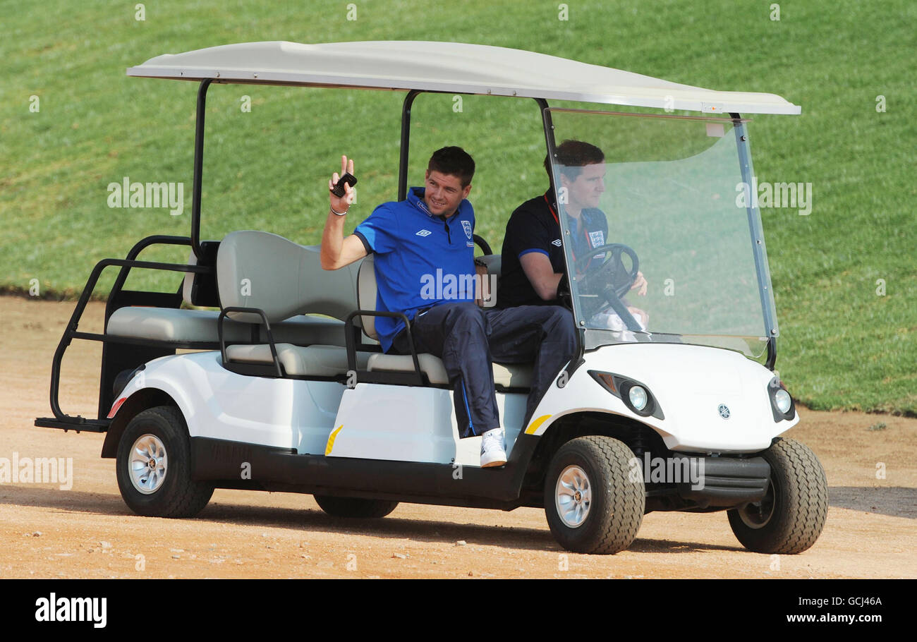 Calcio - Coppa del Mondo FIFA Sud Africa 2010 - GRUPPO C - Inghilterra e Stati Uniti d'America - Inghilterra Conferenza stampa - Giorno 3 - Royal Bafokeng S... Foto Stock