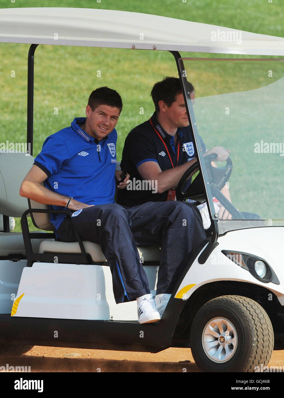 Calcio - Coppa del Mondo FIFA Sud Africa 2010 - GRUPPO C - Inghilterra e Stati Uniti d'America - Inghilterra Conferenza stampa - Giorno 3 - Royal Bafokeng S... Foto Stock