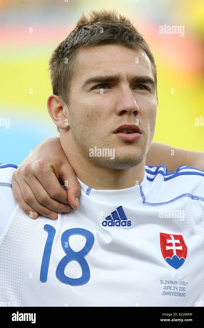 Calcio - Coppa del mondo FIFA Sud Africa 2010 - Gruppo F - Slovacchia / Italia - Ellis Park. Erik Jendrisek, Slovacchia Foto Stock