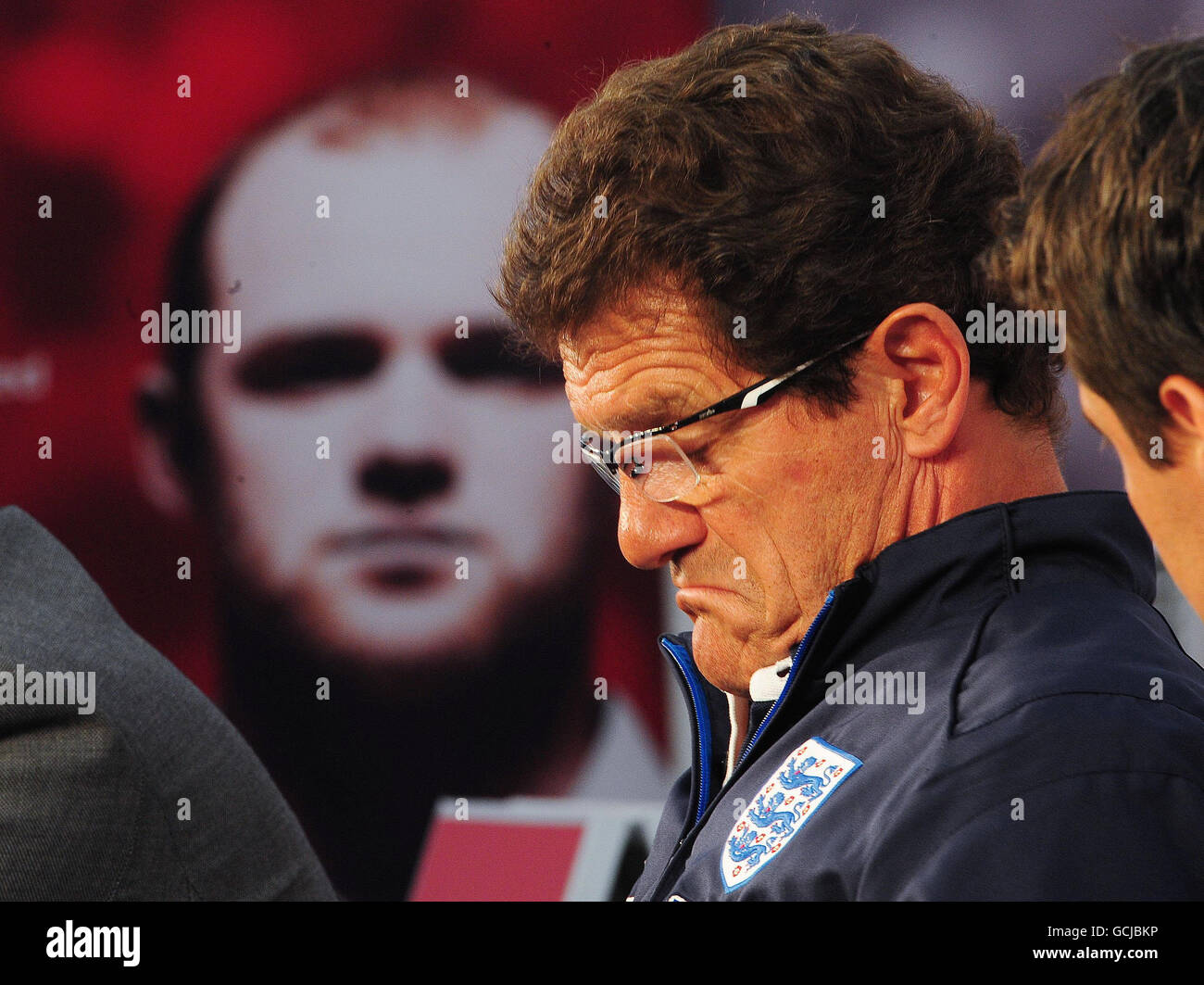 Calcio - Coppa del mondo FIFA Sud Africa 2010 - Inghilterra Conferenza stampa - Royal Bafokeng Sports Complex. Il direttore inglese Fabio Capello durante la conferenza stampa presso il Royal Bafokeng Sports Complex, Rustenburg, Sudafrica. Foto Stock