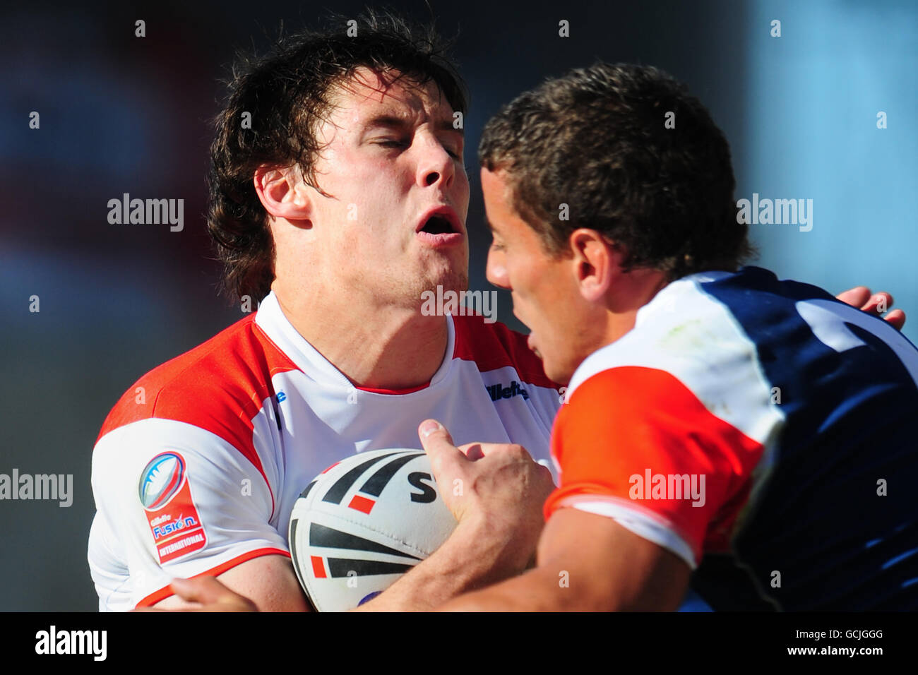 Rugby League - Gillette Fusion International - Inghilterra v Francia - Leigh Sports Village Foto Stock
