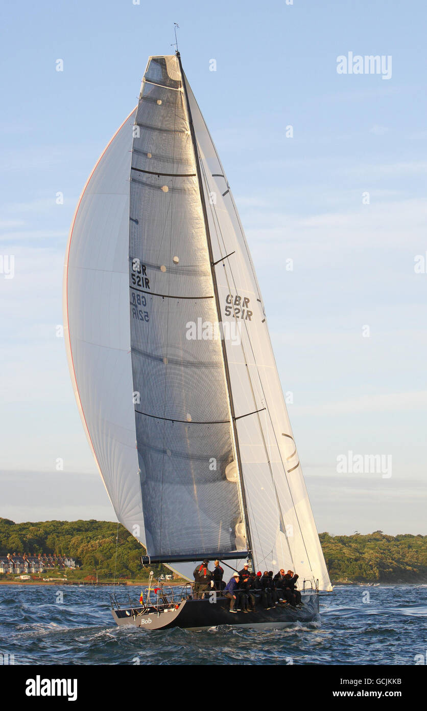 Vela - JP Morgan Asset Management il giro dell'isola - Gara - Cowes Foto Stock