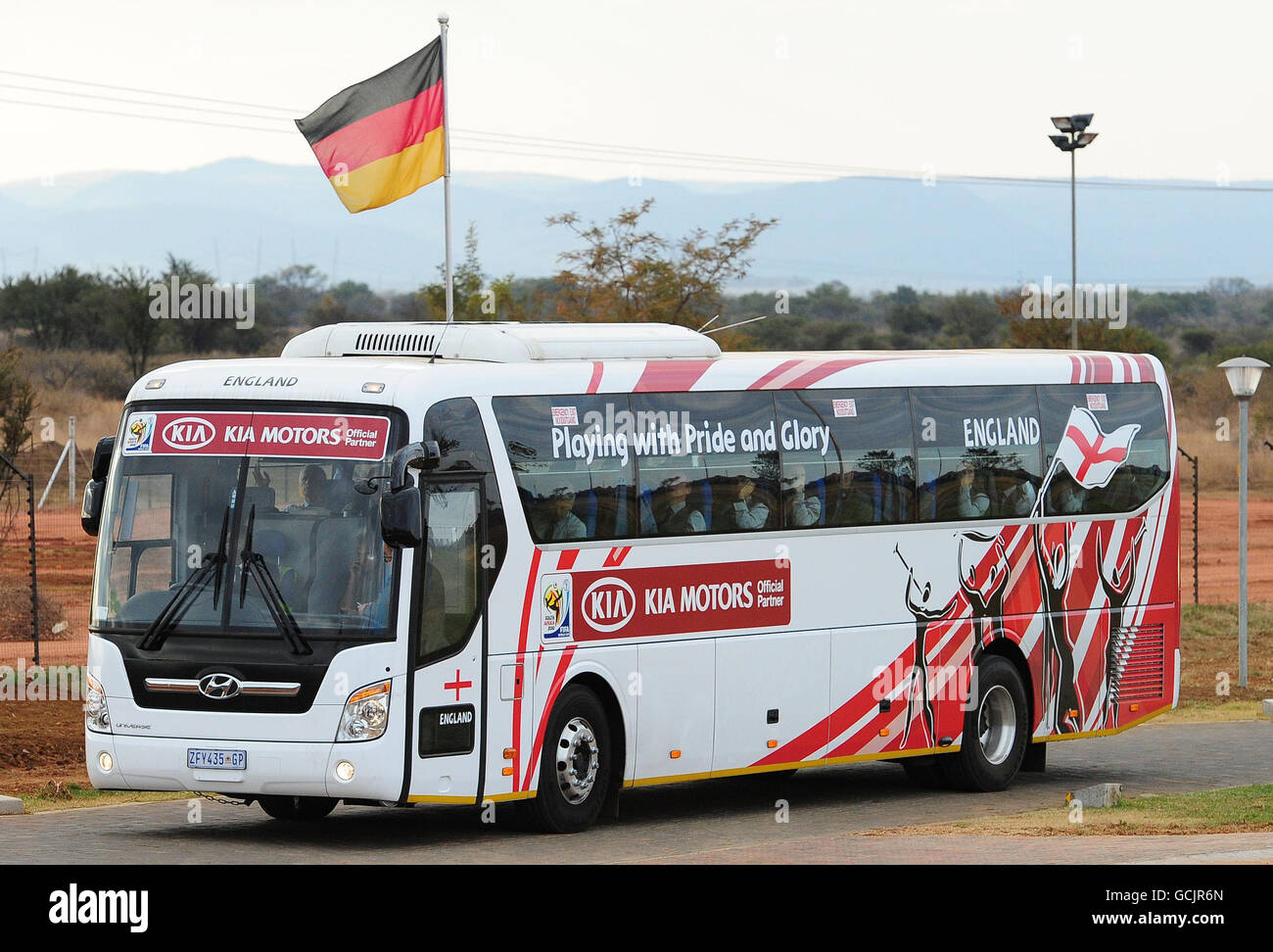 Calcio - Coppa del Mondo FIFA Sud Africa 2010 - Inghilterra di partenza - Royal Bafokeng Sports Complex Foto Stock
